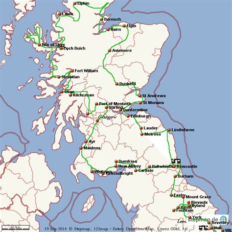 Scotland is a country that is part of the united kingdom. StepMap - Schottland/England - Landkarte für Welt
