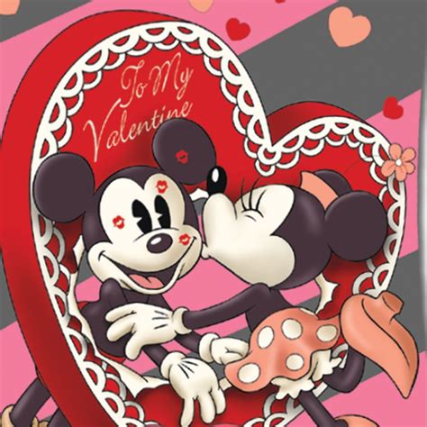 Valentine Mickey Mouse Flag Retro Mickey Mouse And Minnie Mouse