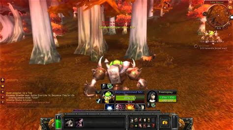 Up A Tree World Of Warcraft Quest Youtube