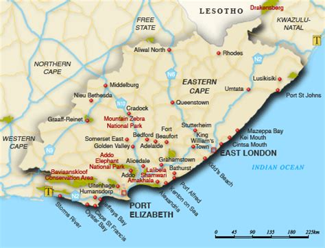 East Coast Map South Africa Island Maps