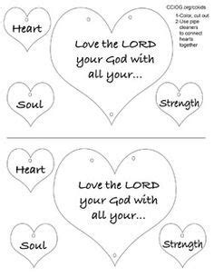 Deuteronomy 6:5 Coloring Page