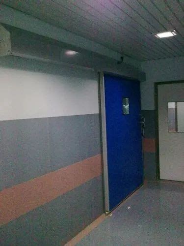 Blue Sliding Operation Theatre Door Sizedimension 1500 X 2100 Mm Rs