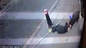 Cctv Caught Moment Two Women Were Struck By Falling Scaffolding Pole In London Daily Mail Online