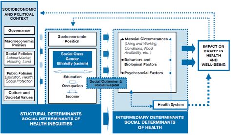 Csdh Conceptual Framework Of Social Determinants Of Health Inequities