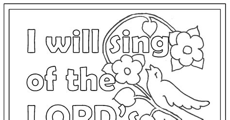 Coloring Pages For Kids By Mr Adron Free Printable Psalm 891