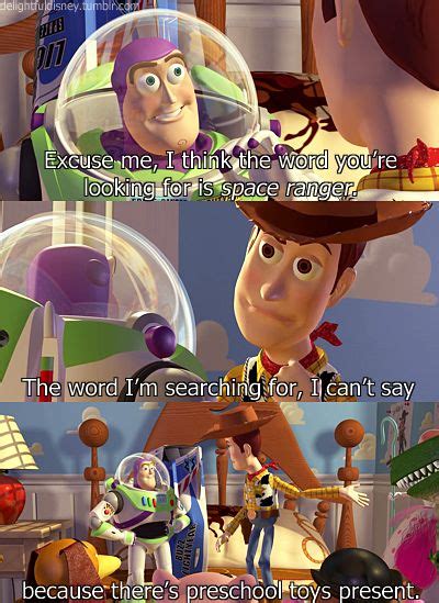 When Woody Keeps It Pg In Front Of The Younger Toys Toy Story Funny