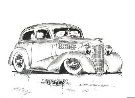 Pin By Dan The Hot Rod Man 1 On Dap Of Drawing Carsrods And Trucks 2