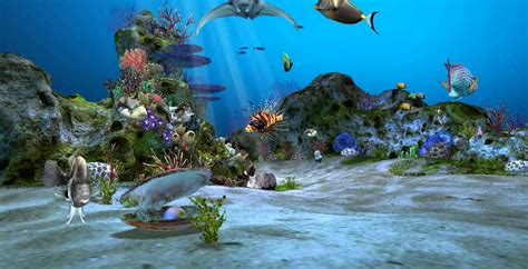 3d Aquarium Wallpaper Para Pc Aquarium 3d Screensavers Download