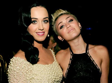 Miley Cyrus Said No Thanks To Katy Perry Kiss 5 Years Ago Look Back At