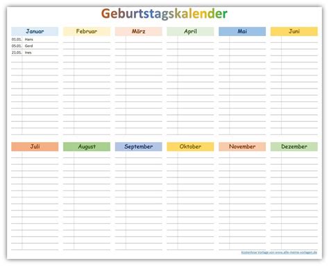 Hier das deutsche bildbearbeitungsprogramm kostenlos downloaden und bilder bearbeiten. Farbiger Geburtstagskalender zum Ausdrucken als kostenlose ...