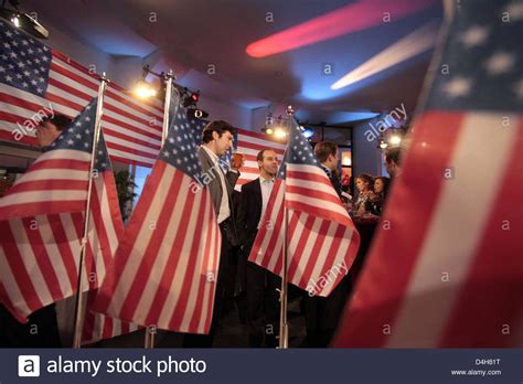 Participants Of The Us Election Party Of Bucerius Law School Stand In