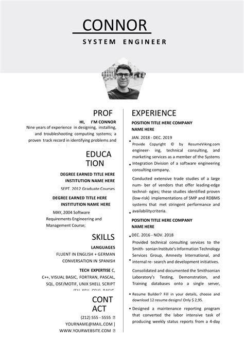 60 Free Word Resume Templates In Ms Word Download Docx 2020