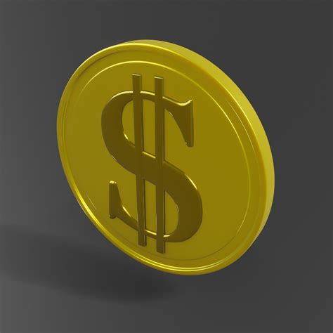 Coin 3d Model Cgtrader