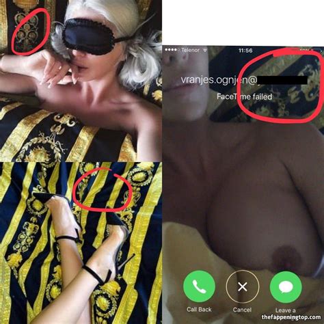 Blonde Bimbo Jelena Karleusa Tosic Shows Her Nude Pussy On FaceTime