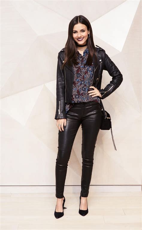 Lovely Ladies In Leather Victoria Justice In Leather Pants