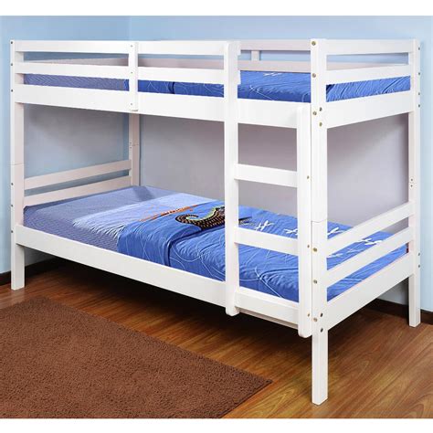 Durham White Wooden Bunk Bed Bunk Beds Happy Beds