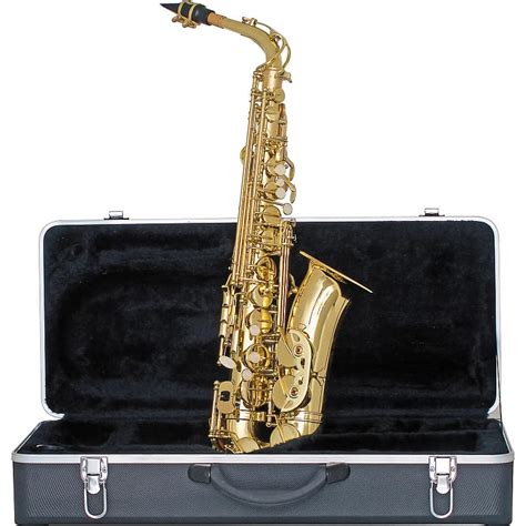 Etude Eas 100 Alto Saxophone Lacquer With Case Reverb