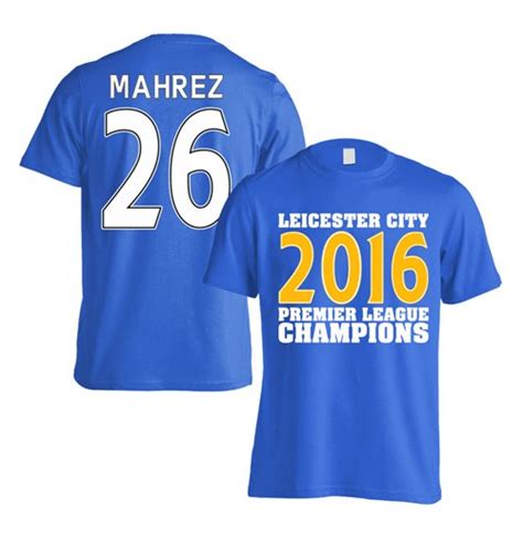 Fifa 20 leicester city fmm2020 season 5. Leicester City 2016 Premier League Champions T-Shirt ...