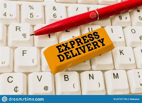 Inspiration Showing Sign Express Delivery Internet Concept Expediting