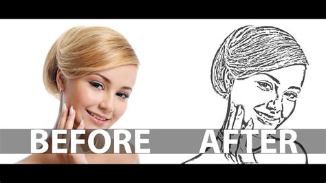 How To Create a Line Art From a Photo In Photoshop - Line Drawing