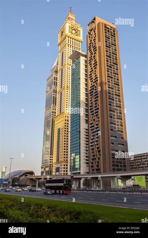 Big Ben Of Dubai Al Yaqoub Tower 328 M On Sheikh Zayed Road Dubai