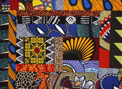 African Wall Quilt Original Handmade Quilt African Fabrics Textiles