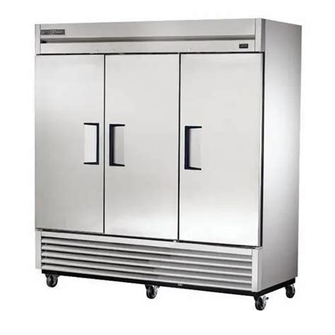 Kic Silver Double Door Commercial Refrigerator 2 Capacity 200 300 L