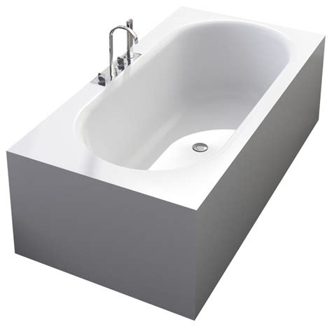 But the reality is that there are many versions. ADM Matte White Stand Alone Resin Bathtub - Modern ...