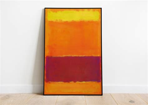 Mark Rothko Print Yellow Orange Red Print Modern Art Etsy