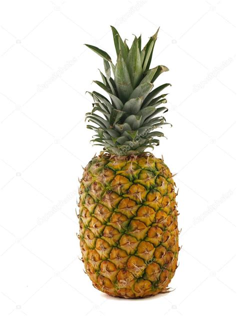 A Single Pineapple Isolated On White — Stock Photo © Frankljunior 2763922