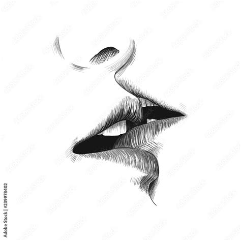 Drawing Of Lips Kissing Lipstutorial Org