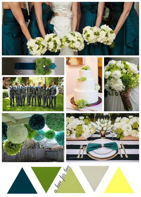 Peacock and Green Wedding Colour Scheme | Green wedding colors, Wedding ...