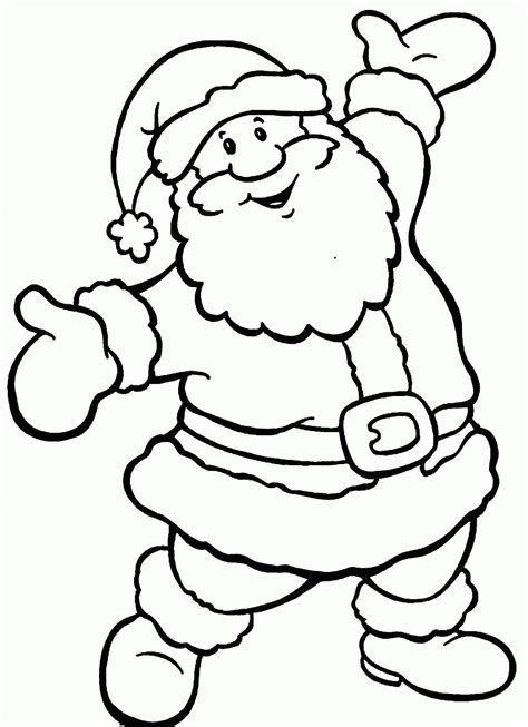 santa claus coloring pages coloring home