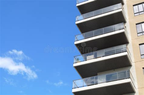 Modern Architecture Residential Building Condominium Skyscraper Stock