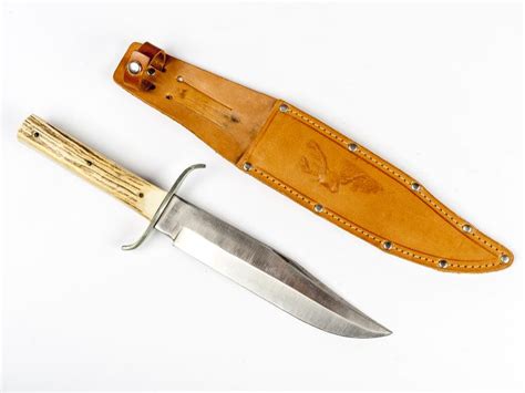 Sold Price German Stag Handle Bowie Knife Invalid Date Edt