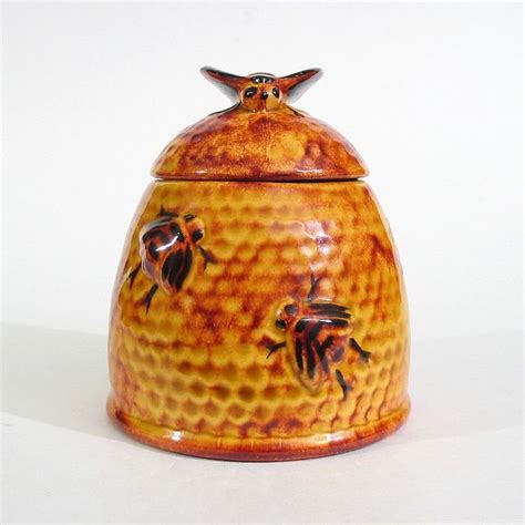 Beehive Honeypot Vintage Ceramic Honey Pot Honey Jar Honeypot