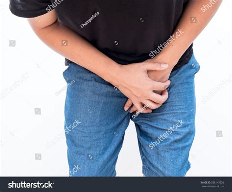 Man Covering His Crotch Stock Photo 558143638 Shutterstock