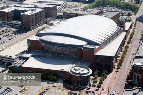 Aerial View Of Nationwide Arena In The Arena District Columbus Ohio
