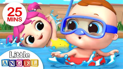 Swimming Song Babys First Swim Nursery Rhymes By Little Angel