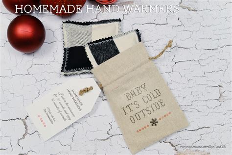 Holiday T Idea Diy Hand Warmers And T Bag
