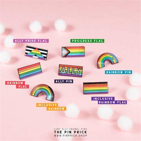 Lot Of 6 Lgbtq Gay Ally Flag 1 Lapel Pin Lgbt Lesbian Transgender
