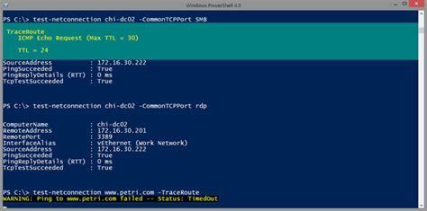 Test Network Connectivity With Powershell Test Connection Petri