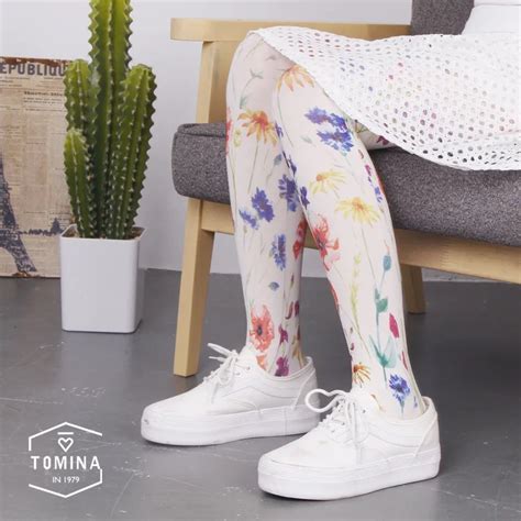 Buy 2016 Fall New Women S Tights High Quality Retro Design Hand Painted Flower
