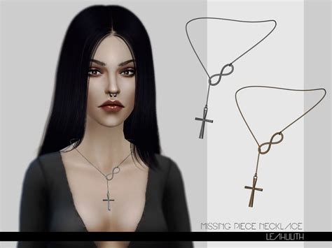 Leah Lilliths Leahlilith Missing Piece Necklace Sims 4 Dresses Sims