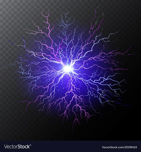 Purple Lightning Bolt Royalty Free Vector Image