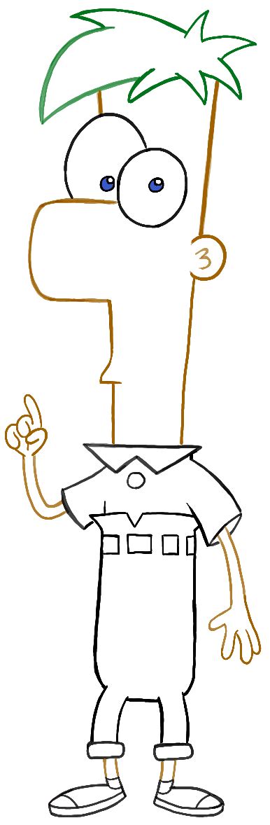Remember, you can pause the video at any time if you need to.ferb is one. How to Draw Ferb from Phineas and Ferb with Easy Steps ...