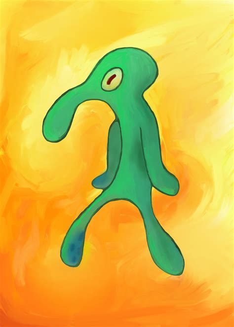 Bold And Brash Squidward Poster Print By Weltenraser Displate In