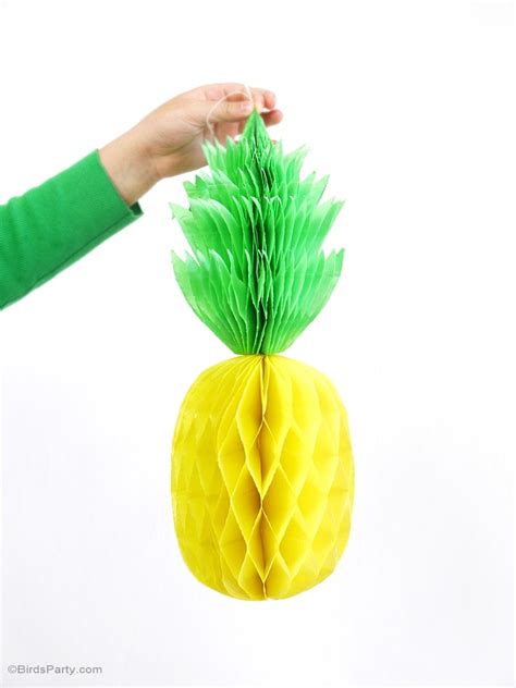 Diy Pineapple Honeycomb Party Decorations Party Ideas Party