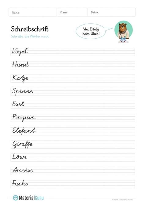 Maybe you would like to learn more about one of these? Kostenlose Arbeitsblätter und Übungen zum Thema ...