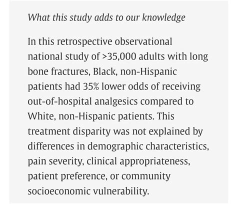 Remle P Crowe Phd On Twitter Black Patients With Long Bone